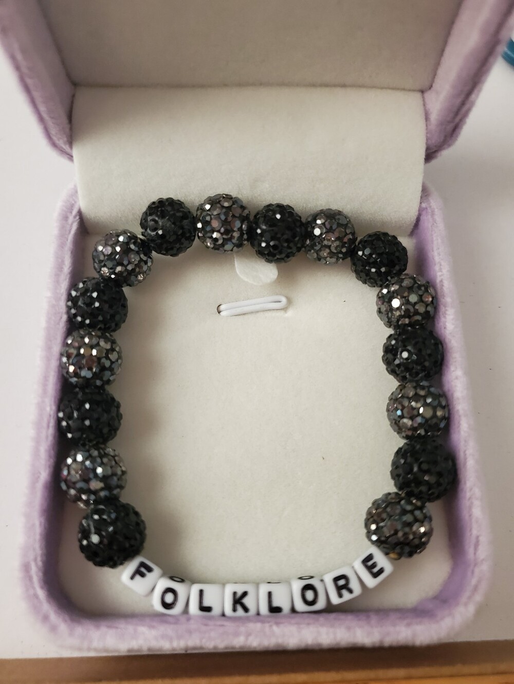 Taylor Swift Folklore Rhinestone Bracelet
